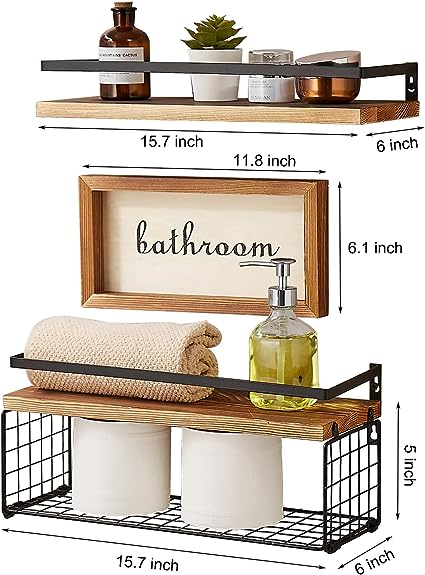 Hanging Bathroom Shelves Over Toilet,