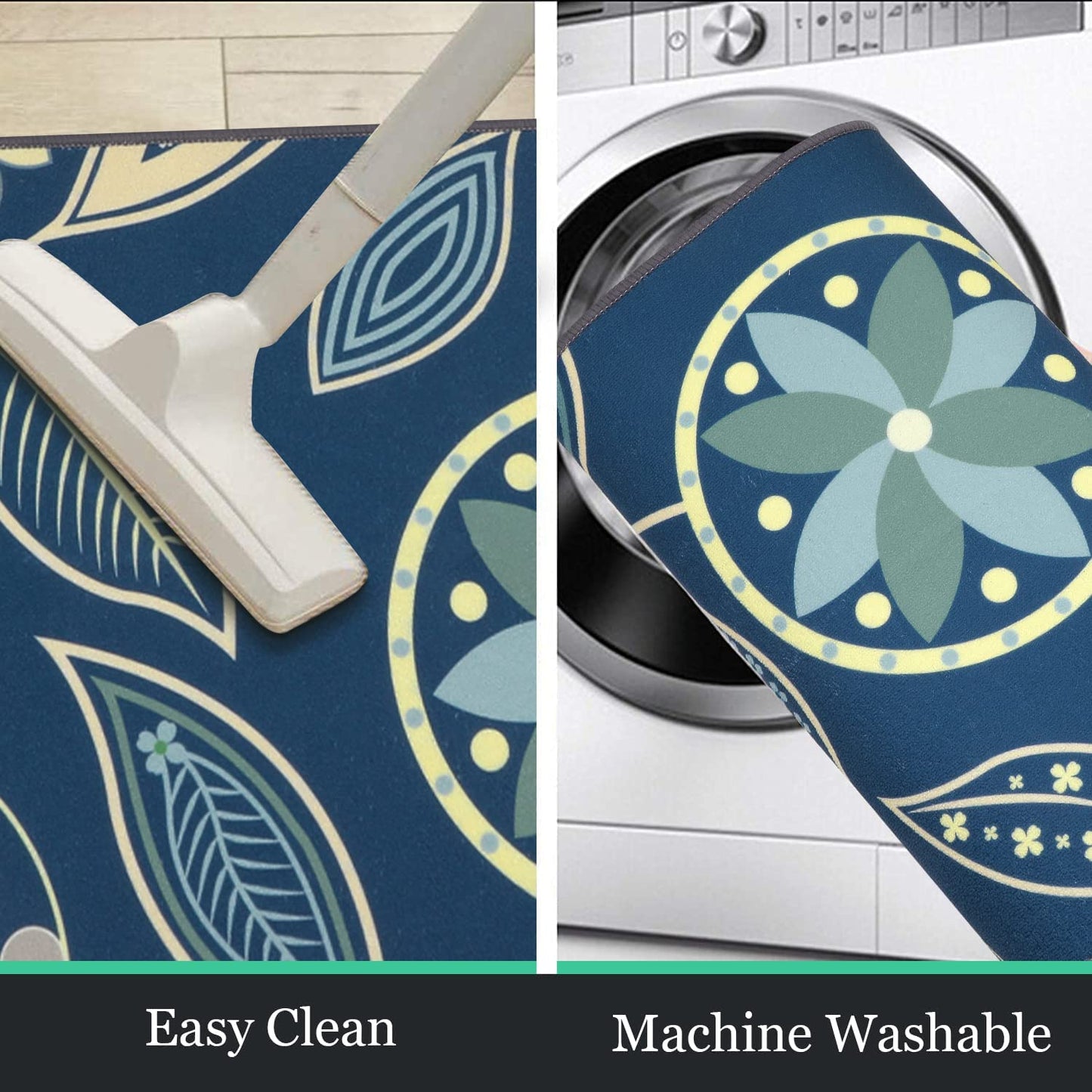 Boho Sets 3 Piece Washable Kitchen Rug