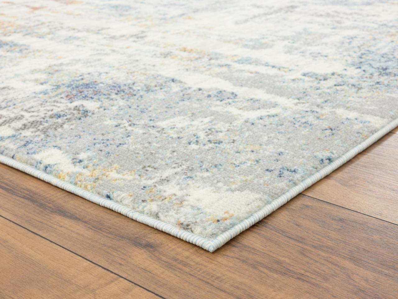 Kingsbury Collection Multi Abstract Soft Area Rug