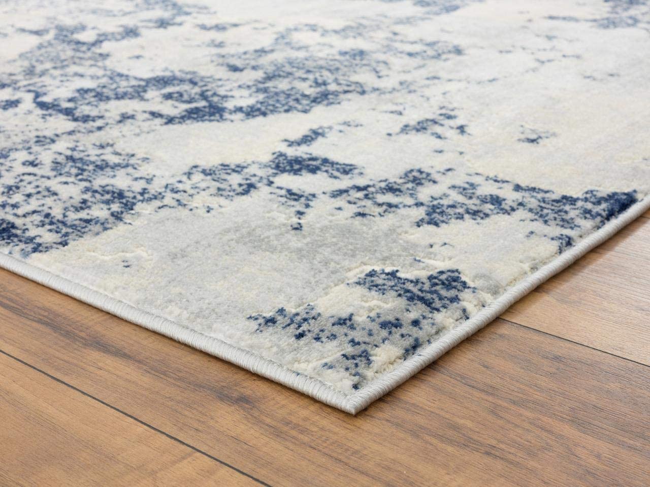 New Castle Blue Soft Modern Area Rug