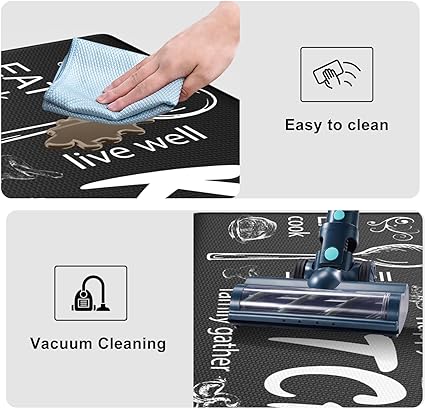 Anti Fatigue Kitchen Mats [2PCS] Non-Skid Waterproof Kitchen Mats