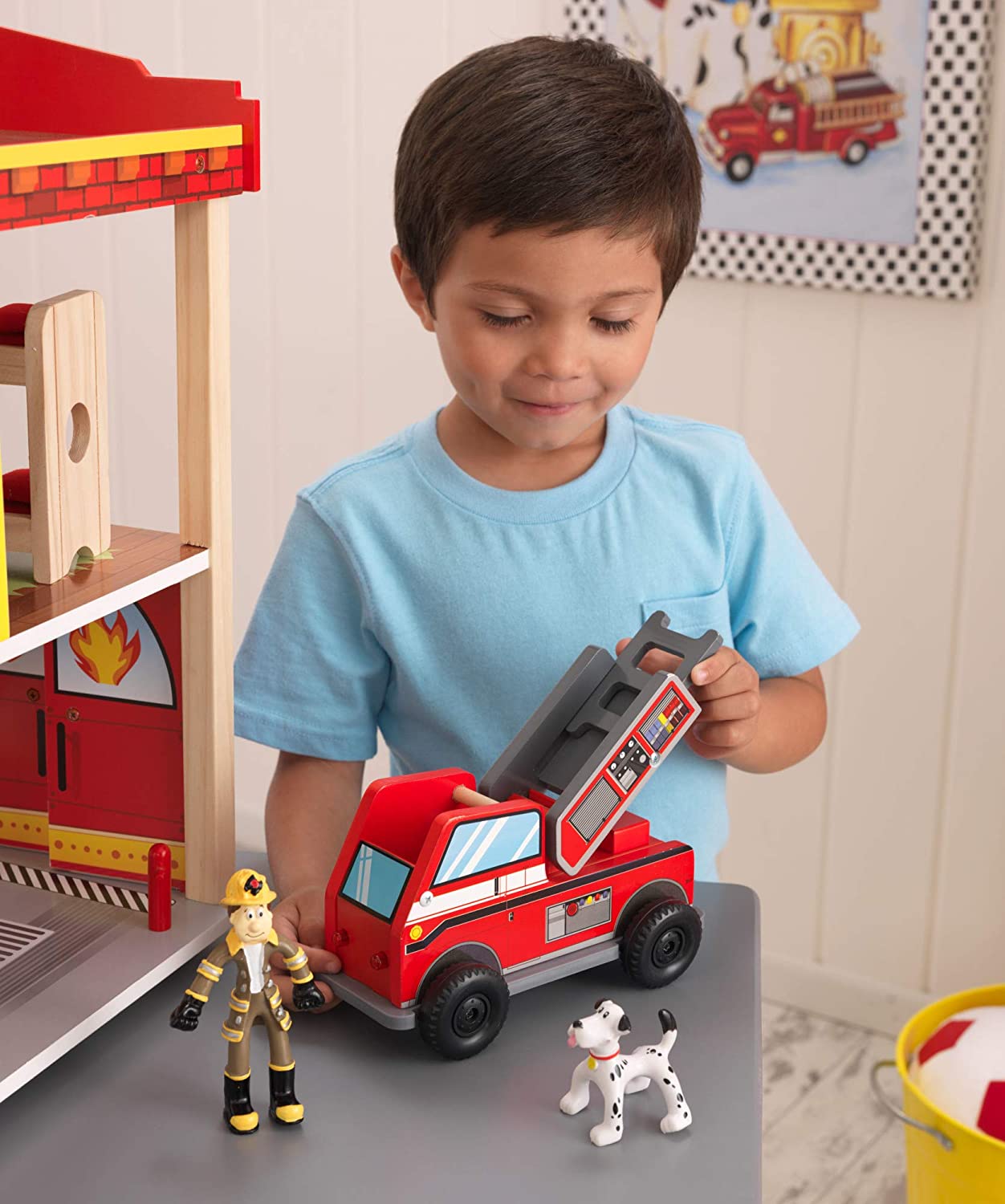 Fire Station Set Multicolor