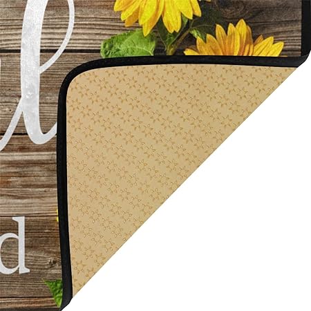 Washable Thankful Non Slip Cushion Comfort Mat