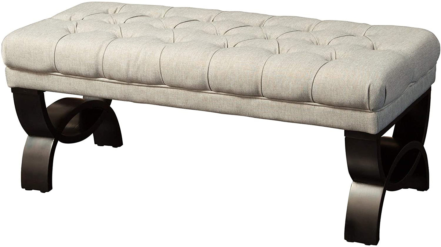 Home Scarlett Fabric Ottoman Bench