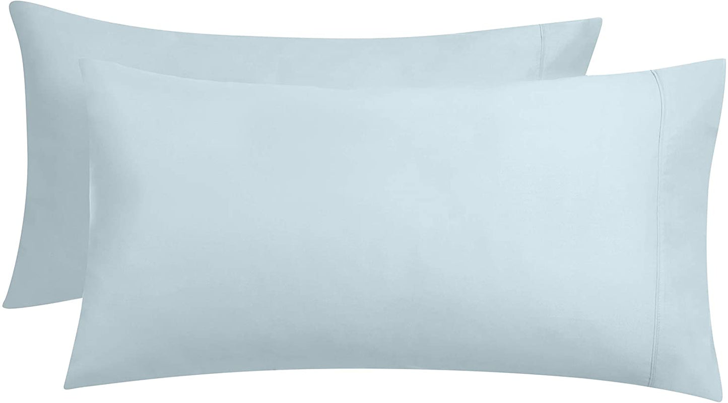 Lightweight Super Soft Easy Care Microfiber Pillowcases - 2-Pack