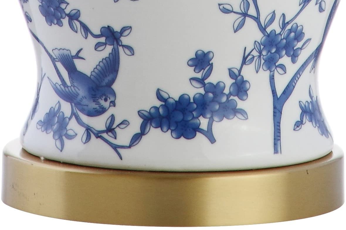 Penelope 22" Chinoiserie LED Table Lamp Blue/White