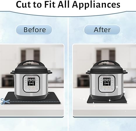 Sliders 360 Degree Rotation Moving Heat Resistant on Counter, Appliance Slider Cut to Fit, (Medium, Blue)