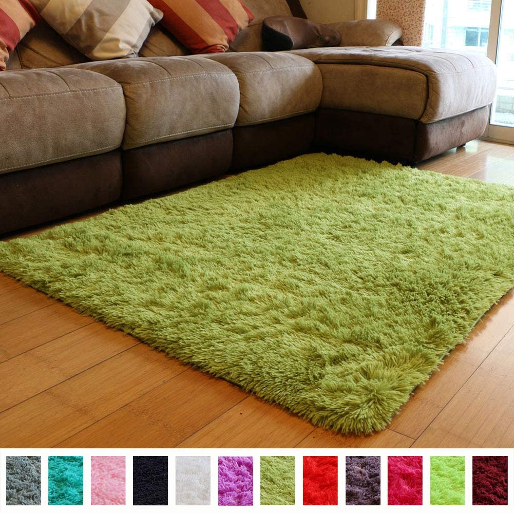 Velvet Indoor Fluffy Extra Comfy Soft Shag Area Rug