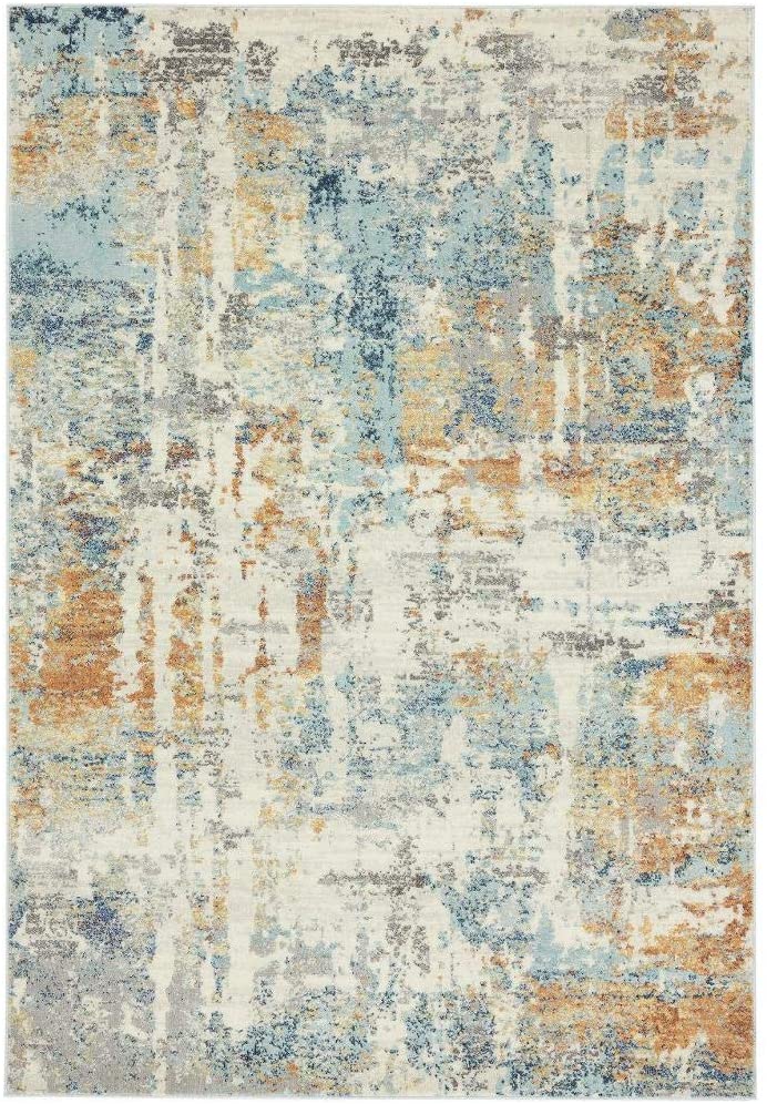 Kingsbury Collection Multi Abstract Soft Area Rug