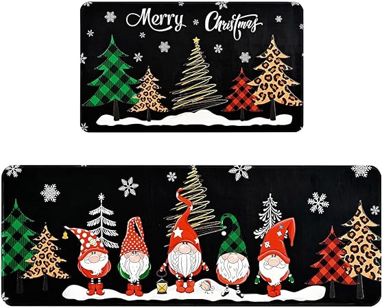 Green Monster Non Slip Christmas Kitchen Decoration, Set of 2