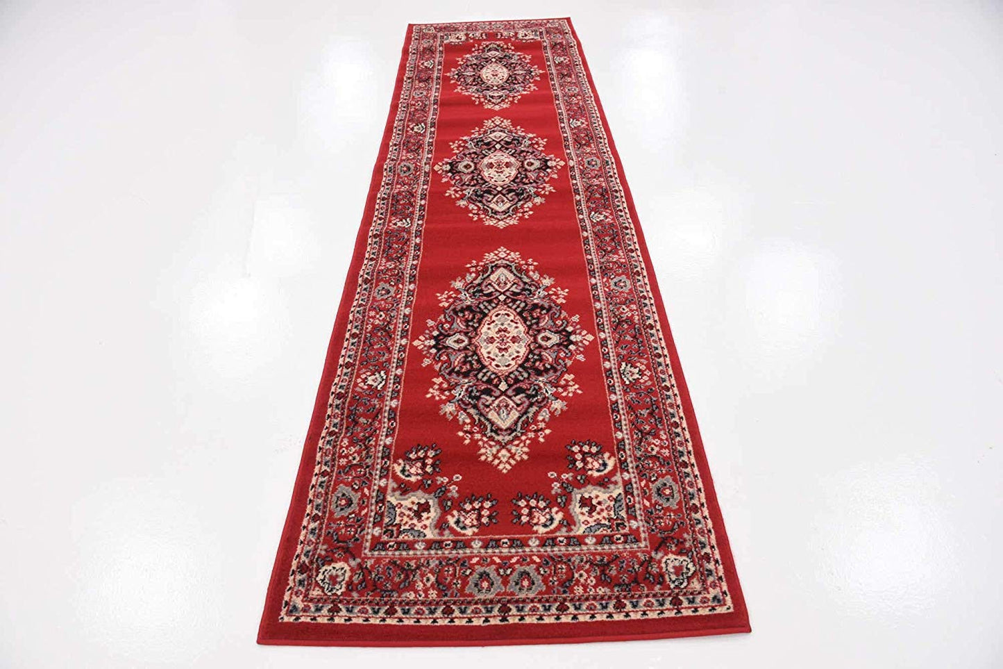 Traditional Red Soft Area Rug