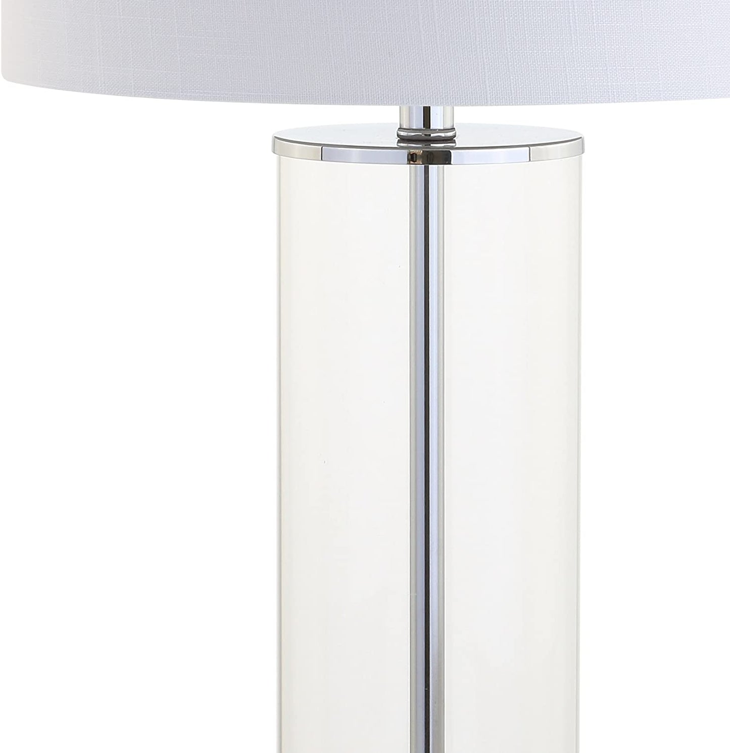 Harper 29" Glass LED Table Lamp Clear/Chrome
