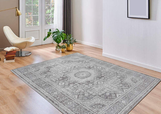 Oriental Gray 8x10 Soft Area Rug