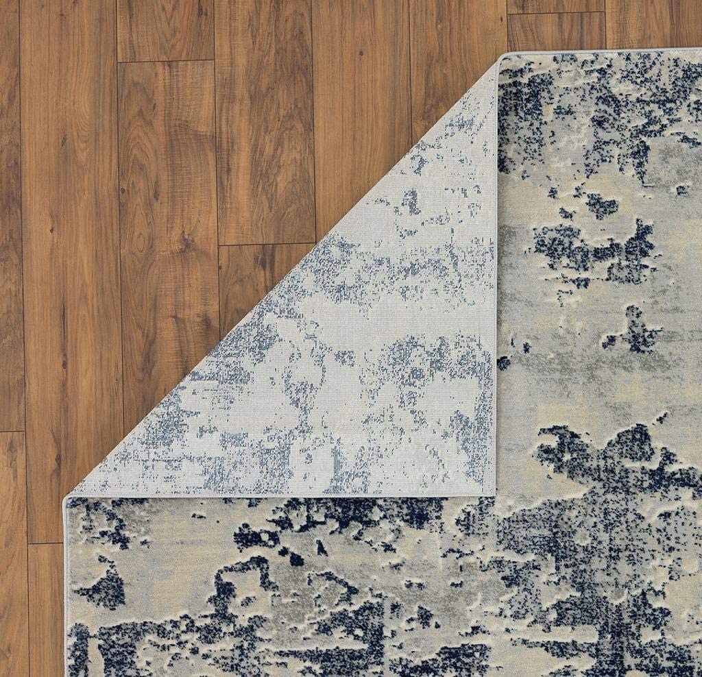 New Castle Blue Soft Modern Area Rug