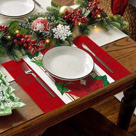 50 Pack, 10x14 Inch Seasonal Thanksgiving Disposable Place Mat for Party Dining Decoration