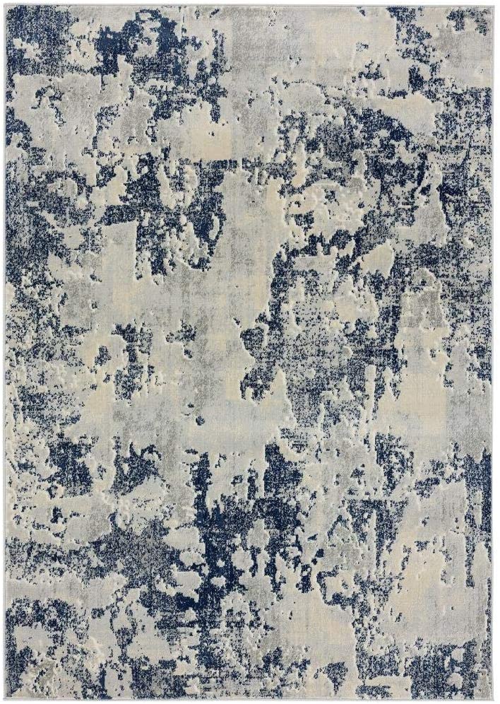 New Castle Blue Soft Modern Area Rug