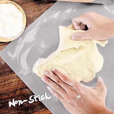 Heat Resistant Thick Silicone Counter, Non Stick Pastry Baking  Mat, 23.4"by15.6",