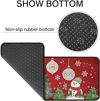 Set of 2,Anti Fatigue Mats for Kitchen Floor, Comfort Standing, Non-Slip Washable Cushioned Anti Fatigue Rug, 17'' X 47'' + 17'' X 30''…