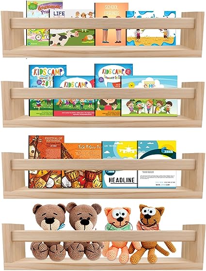 Nursery Book Shelves Set of 4