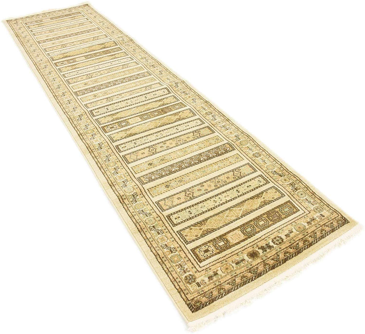 Tribal Pattern Beige Soft Area Rug