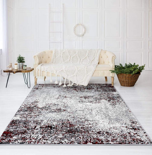 Cambridge Collection Modern Blue Grey Area Rug