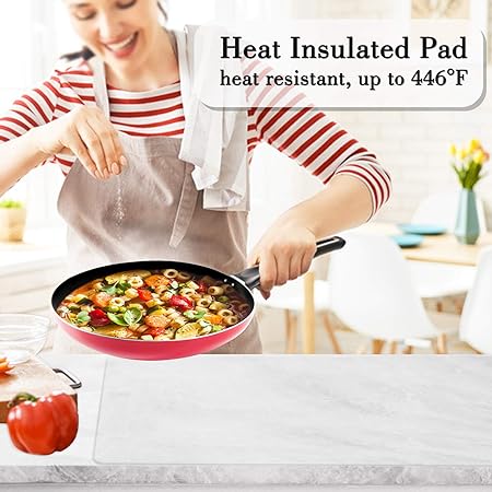 Large Silicone Countertop Protector 25" by 17", Nonskid Heat Resistant Desk Saver Pad, Multipurpose Mat,