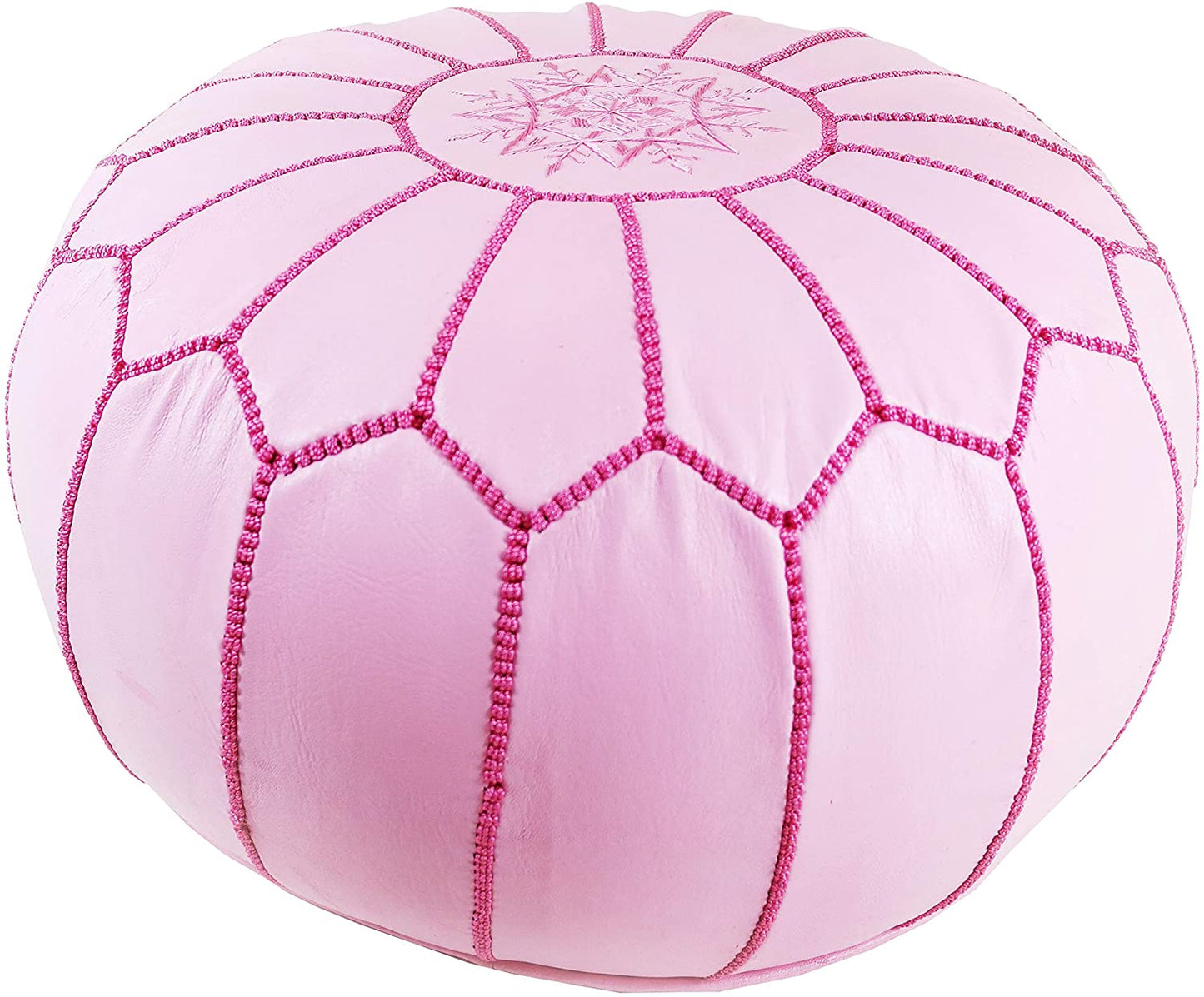 Moroccan Pouf Cover, Genuine Goatskin Leather - Cover ONLY - Stuffing is NOT Included sohaib