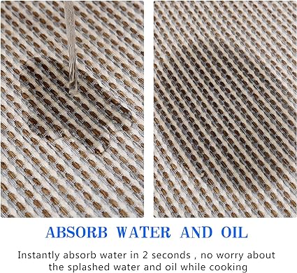 Non Skid Washable Absorbent Kitchen Runner Rugs 19.5"x31.5"+19.5"x47"