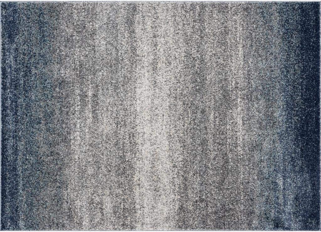 Lagos Collection Blue Modern Soft Area Rug