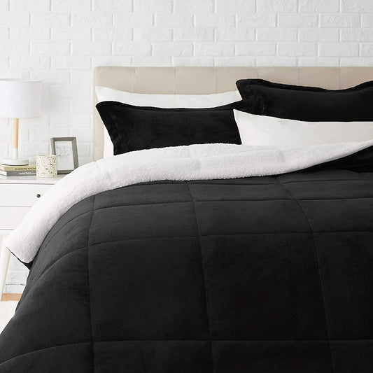 Ultra-Soft Micromink Sherpa Comforter Bed Set