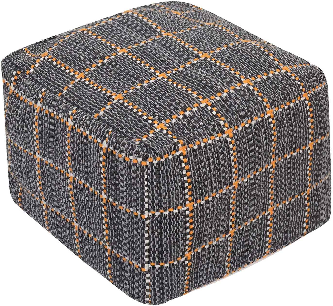 Handwoven Ottoman Foot Stool Floor Cover Unfilled Braided Footrest Cushion