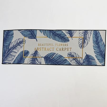 Printed Cushioned Non-Slip Kitchen Runner 2 PCS Set 16×24+16×47inch