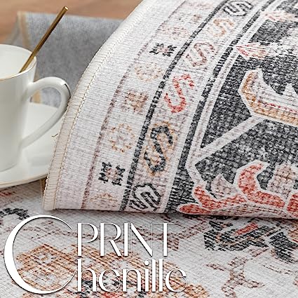 Brick Red Vintage Persian Traditional Area Rug