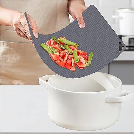 Plastic Cutting Boards for Kitchen, WK Flexible Cutting Board Mats, Thin Cutting Board Sheets, Dishwasher Safe, BPA Free, Multi Sizes