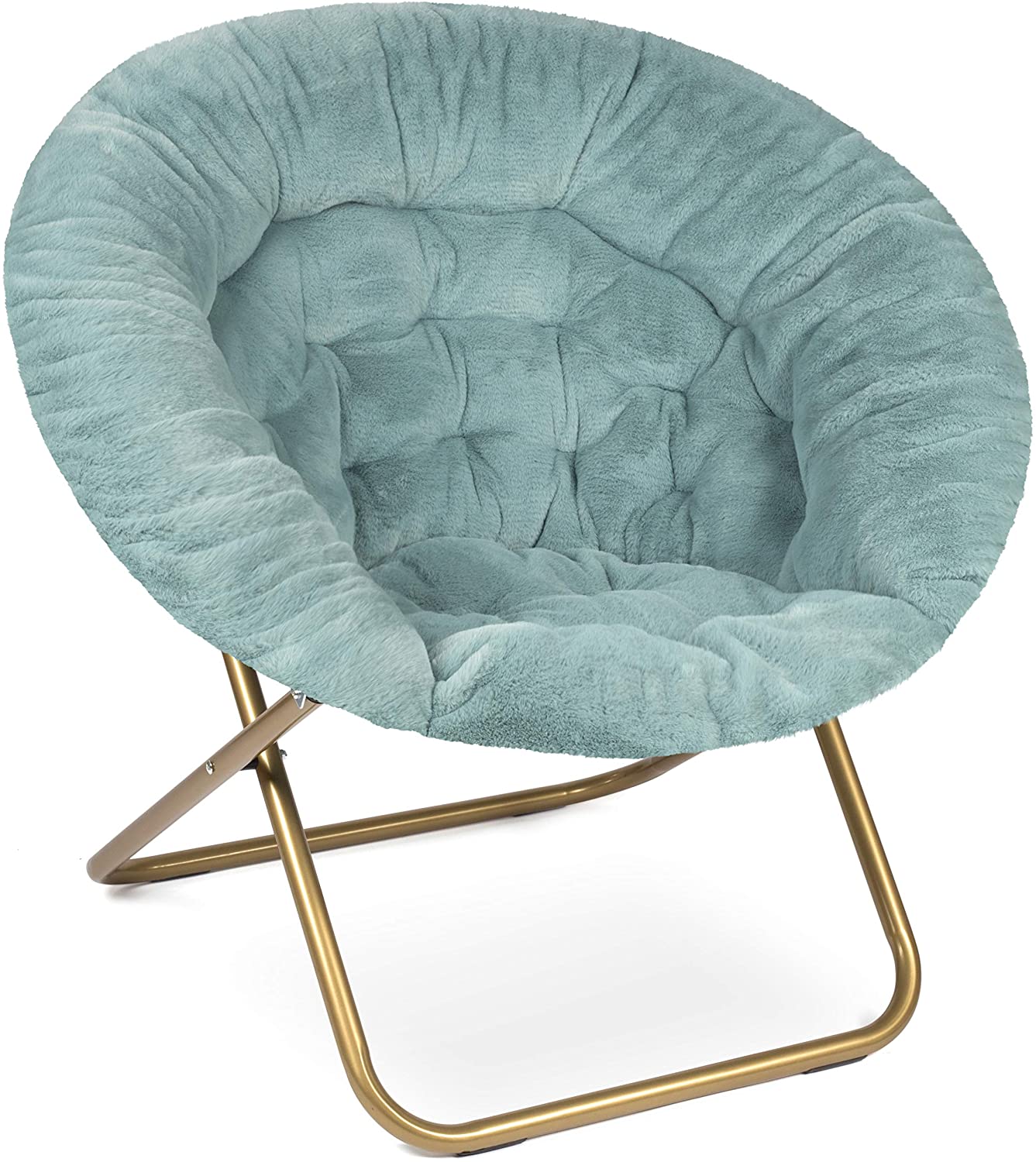 Cozy Faux Fur Saucer Chair for Bedroom/X-Large