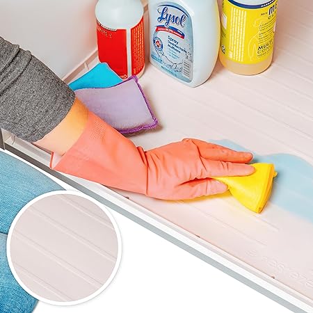 Under Sink Waterproof Silicone Cabinet  Mat [34" x 22"] Grey,