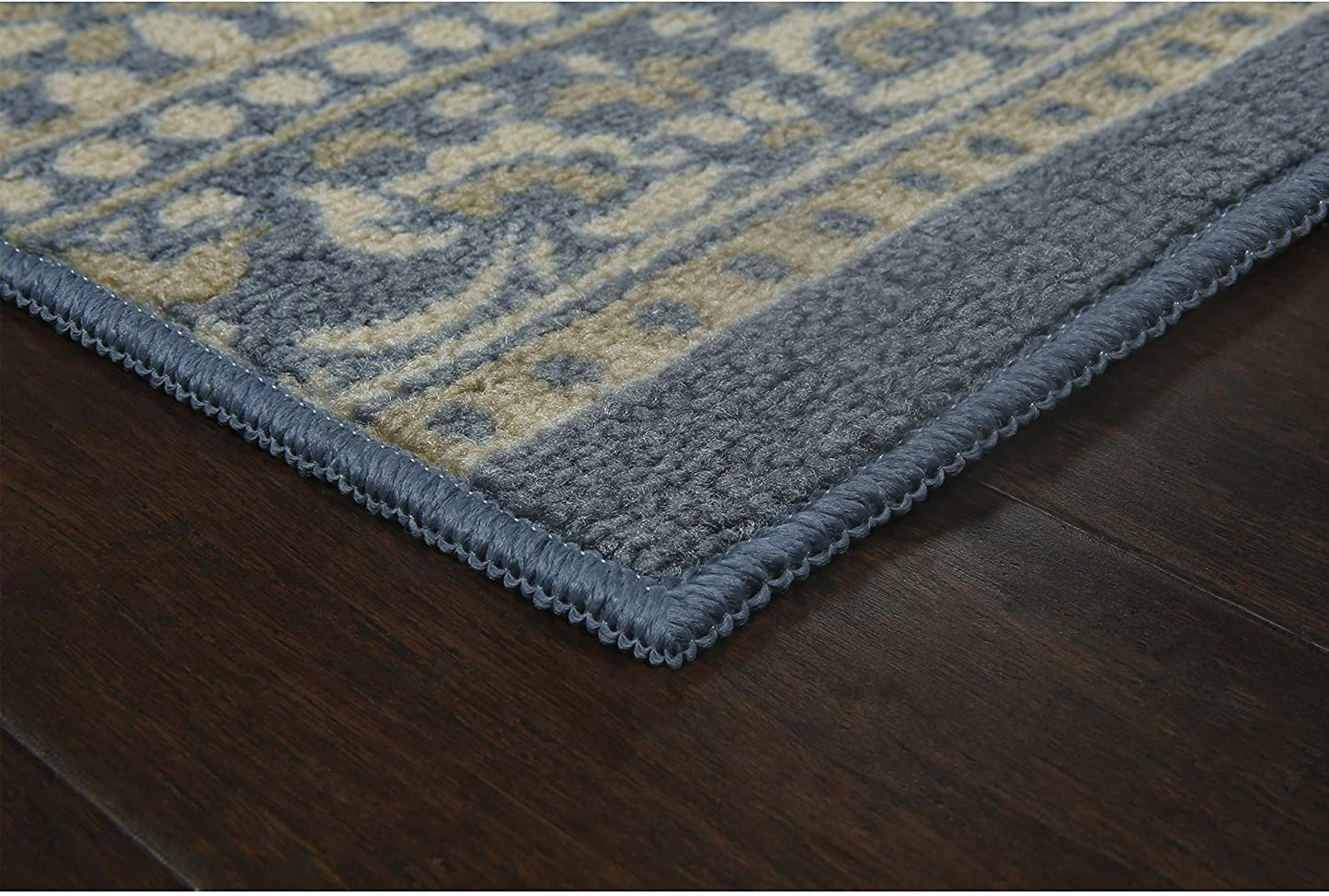 Maples Rugs Zoe Runner Rug Non Slip Hallwa Blue