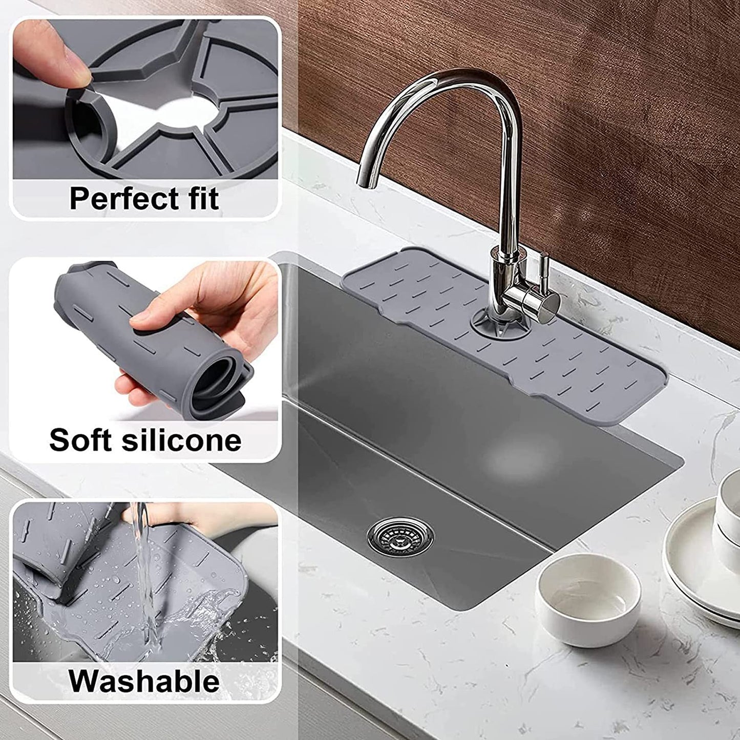 Silicon Sink Splash Drying Mat