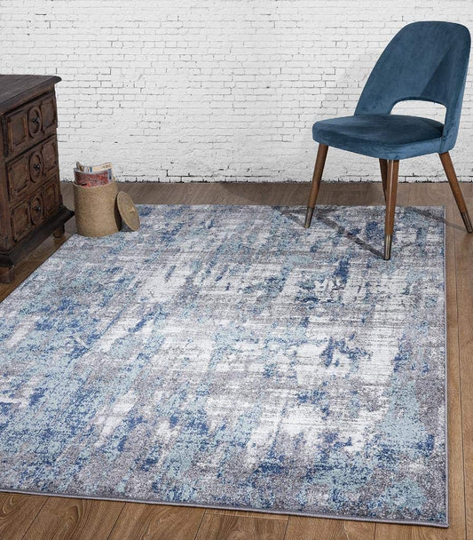 Hampstead Abstract Blue Soft Area Rug