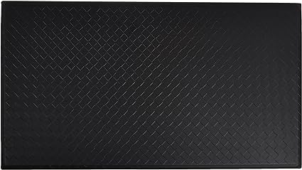 Rectangular Non-slip,Stain Anti Fatigue Standing Comfort Mat for Home and Office, 20 x 36 Inch, Black