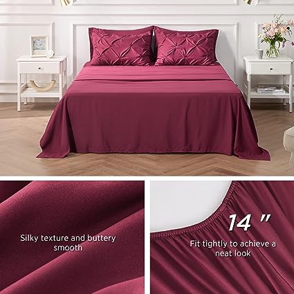 Queen Comforter Set - 7 Pieces, Bed in a Bag with Flat Sheet and Fitted Sheet, Pillowcases & Shams