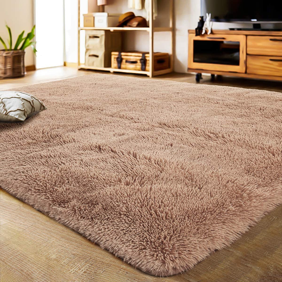 Velvet Indoor Fluffy Extra Comfy Soft Shag Area Rug