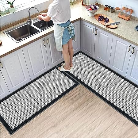 Set of 3, Non-Slip Kitchen Runner Carpet Mats 20X32+20X47+20X59