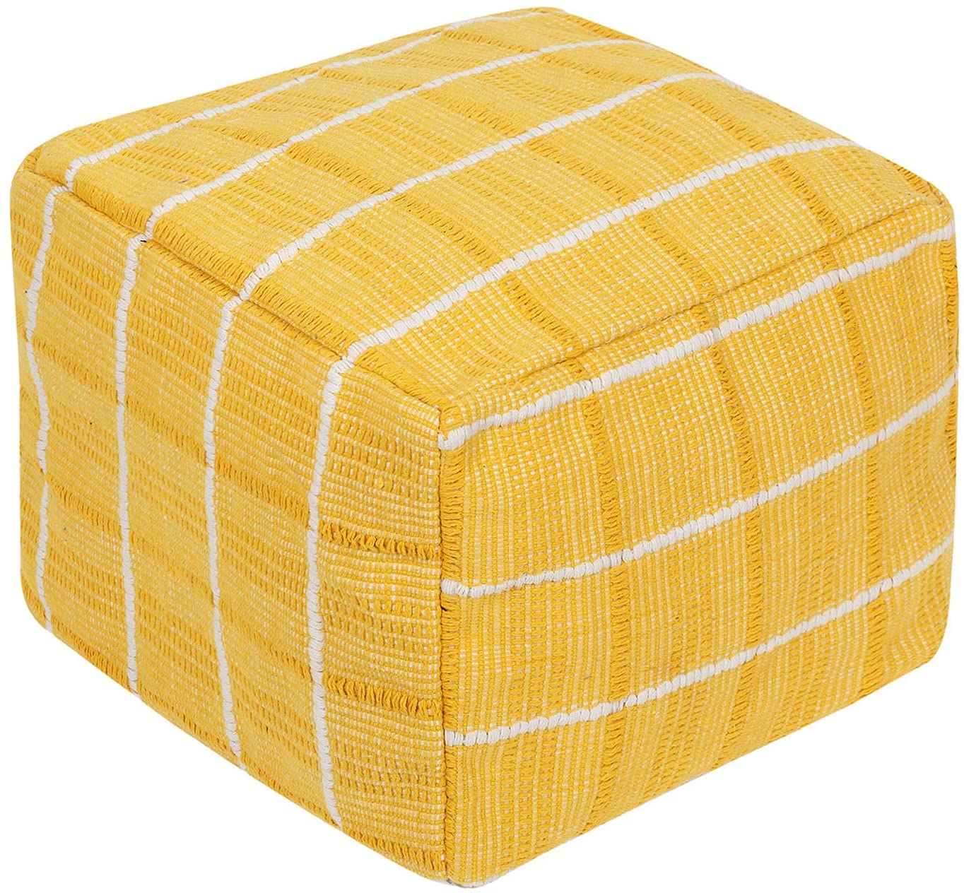 Handwoven Ottoman Foot Stool Floor Cover Unfilled Braided Footrest Cushion