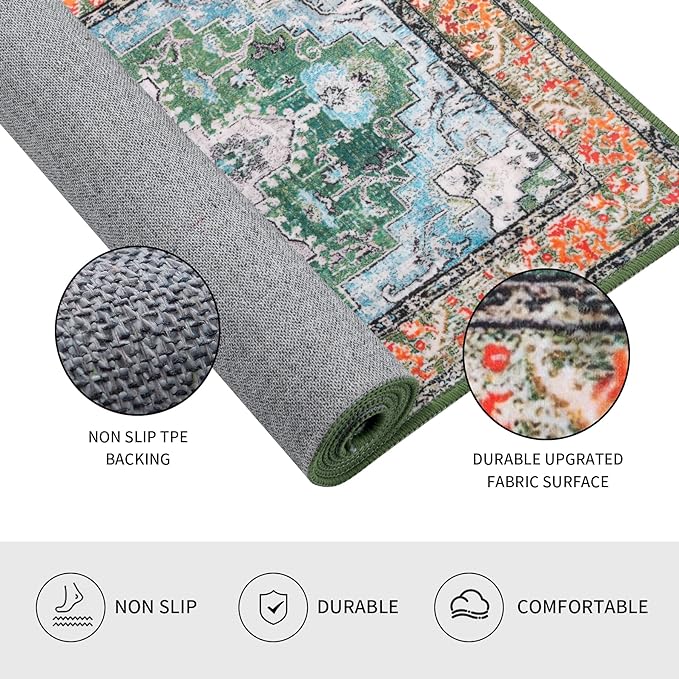 Sets of 3 Non Slip Machine Washable Entryway Rug
