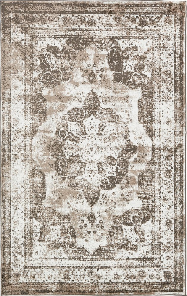 Vintage Distressed Light Brown Area Rugs