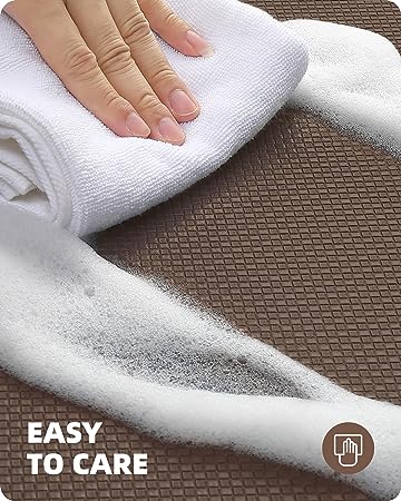 Cushioned Anti-Fatigue Kitchen Mat, Non Skid Waterproof Comfort Standing Kitchen Rugs and Mats, Memory Foam Kitchen mat, 17"x79", Black