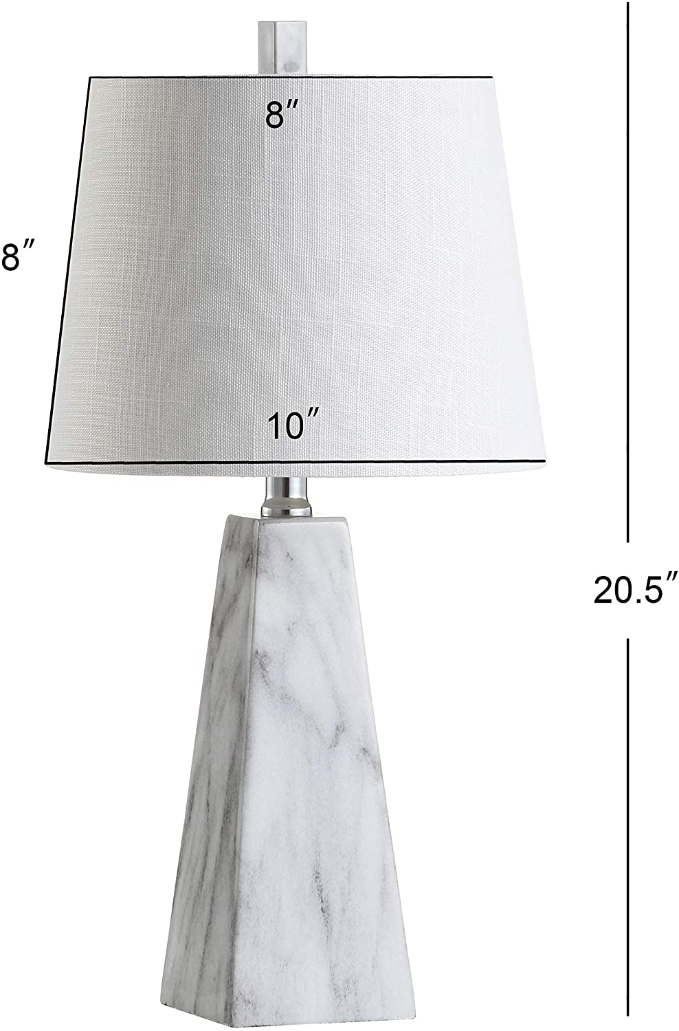 Owen 20.5" Resin LED Lamp White