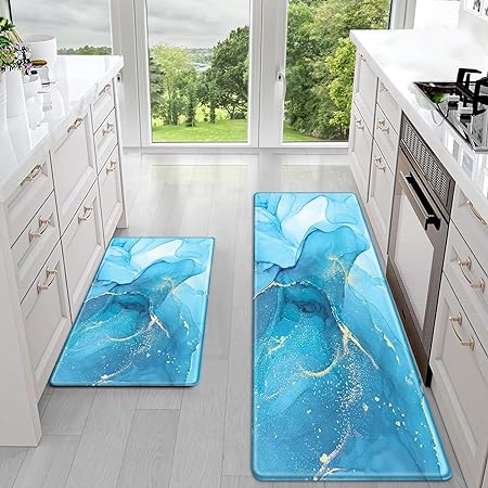 Anti Fatigue Cushioned Memory Foam Waterproof Non Slip 2 Piece Set,