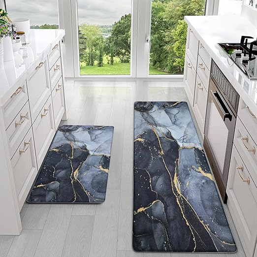 Anti Fatigue Cushioned Memory Foam Waterproof Non Slip 2 Piece Set,